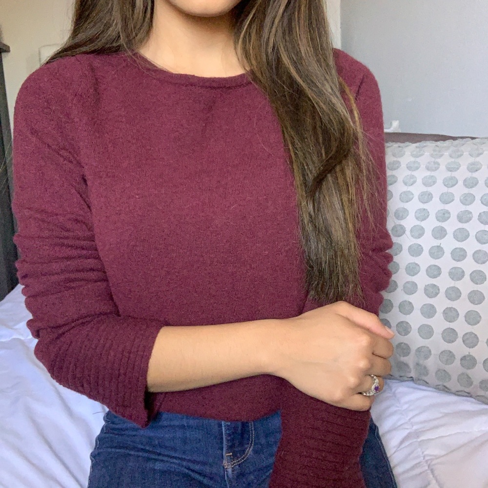 Maroon Cashmere Sweater